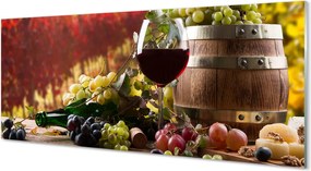 Szklany Panel Jesienny Wieczór przy Winie