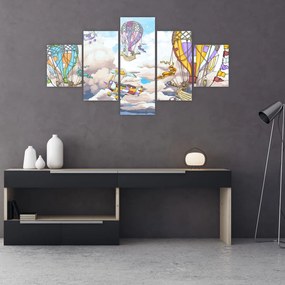 Obraz - Wyprawa w chmurach (125x70 cm)