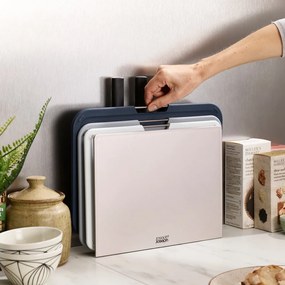 Zestaw 3 desek do krojenia i noży w stojaku Joseph Joseph Nest Plus