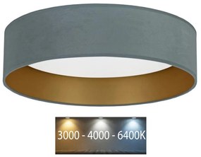 Brilagi - LED sufitowe VELVET LED/24W/230V 3000/4000/6400K miętowo-złote
