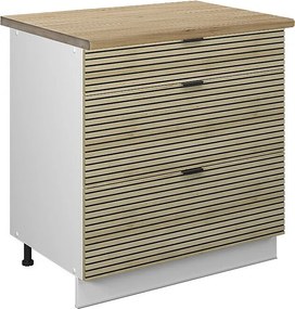 Szafka dolna do kuchni panel dębowy 80x60x82 fame-line