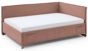 Różowe narożne łóżko dziecięce 140x200 cm Fun – Meise Möbel