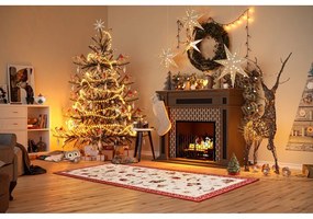 Czerwony chodnik z mieszanki bawełny ze świątecznym motywem 80x200 cm Toy's Delight Red Christmas – Villeroy&amp;Boch