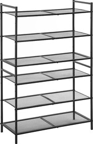 Regał na buty 68,5x28,5x53 cm czarny