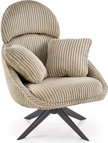 Fotel nowoczesny wypoczynkowy cappuccino L6-T15