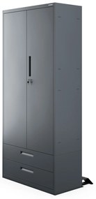 Megan Antracytowy - szuflada podwójna 195 cm