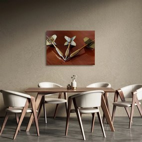 Obraz na szkle - trzy strzałki (70x50 cm)