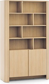 Regał Dąb Vicenza 103 x 39 x 160 cm | Nowoczesny mebel z zaokrąglonymi krawędziami