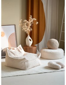 Kremowy dziecięcy worek do siedzenia z materiału bouclé Chair – Wigiwama