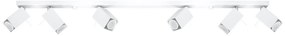 Biały plafon z regulowanymi reflektorami - 4X EX515 A6-E86