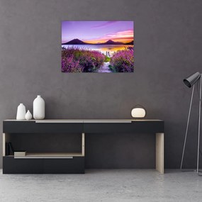 Obraz na szkle jeziora (70x50 cm)