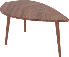 Dębowy stolik kawowy P2 liść średni 93 cm