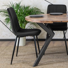 Stół Okrągły Rozkładany LUKAS 100-250 cm Dąb Rustykalny Nowoczesny Loft