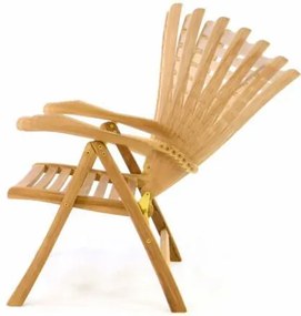 Drewniane krzesło regulowane DIVERO T - drewno tekowe