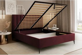 Łóżko Mona Slim III 140 Tkanina VELUTTO 32 stelaż drewniany