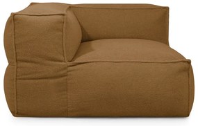 Brązowy worek do siedzenia z materiału bouclé Mass Corner 125 Left – SLOWDOWN