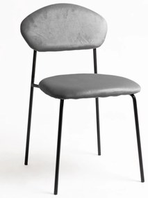 Krzeso Rinos z czarnego aksamitu