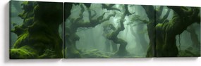 Obraz - Las porośnięty mchem (170x50 cm)