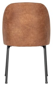 Koniakowe skórzane krzesła zestaw 2 szt. Vogue – BePureHome