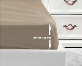 Pościel 100% bawełna 140x190x25 cm beżowa - Certyfikat OEKO-TEX