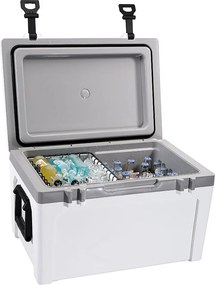 Chłodnica SucceBuy 52 L Twarda Chłodziarka, Izolowana Przenośna Chłodziarka Mieszcząca 50 Puszek