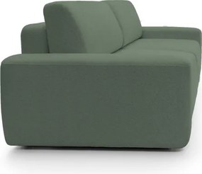 Sofa BOULI z funkcja spania i pojemnikiem ZIELONY RAVEN 77