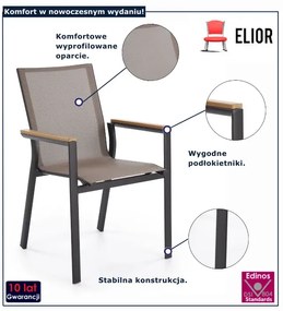 Nowoczesne krzesło ogrodowe  Laren