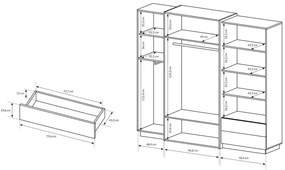 Szafa na ubrania - Lumina 7X