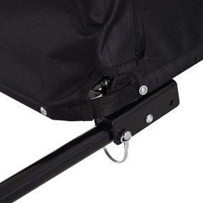 HOMCOM Przyczepka Rowerowa Bagażowa Transportowa 130x77x65cm Czerwona Czarna | Aosom PL