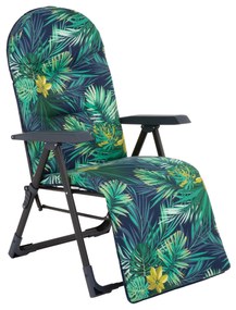 Fotel ogrodowy z podnóżkiem Galaxy Plus Black Edition G051-02IB PATIO