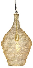 Orientalna lampa wisząca złota 30 cm - Nidum