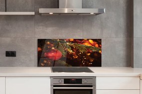 Szklany Panel Lśniąca Bombka Choinkowa