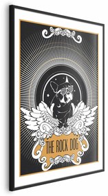 Plakat The Rock Dog 29,7x42 cm z ramą czarną z marginesem ARTGEIST B