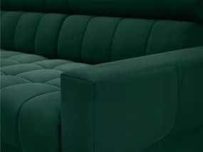 Narożnik Nardo Maxi z funkcją spania lewostronny - zielony welur Bluvel 78