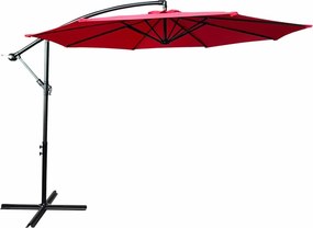 Czerwony okrągły parasol ogrodowy P7-G78