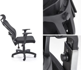 Ergonomiczny fotel biurowy Mason Halmar, zgodny z normą BHP