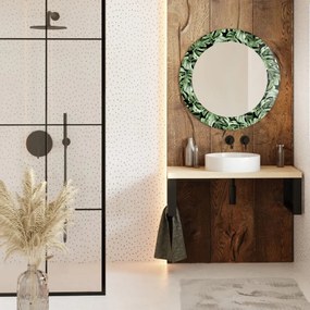 Lustro okrągłe MORENA MONLEAF 70cm zielone BALTICA DESIGN