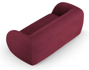 Bordowa sofa z materiału bouclé 210 cm Essen – Cosmopolitan Design
