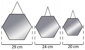 Zestaw 3 luster dekoracyjnych