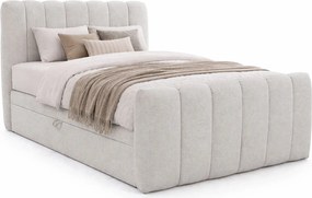 Szare nowoczesne łóżko tapicerowane N6-S59