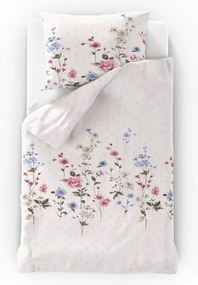 Kvalitex Bawełniana pościel Delux Louka różowa,140 x 220 cm, 70 x 90 cm, 140 x 220 cm, 70 x 90 cm