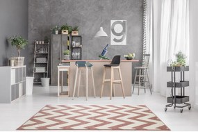 Dywan Lotto Zygzak Różowy 100 cm x 150 cm