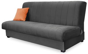 Sofa z Funkcją Spania SIGMA Rozkładana Wersalka Dwuosobowa Szara Nowoczesna do Salonu