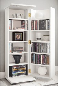 Drewniana półka CD DVD zamykana Engalo L