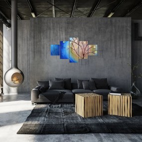 Obraz - Drzewo zakrywające słońce (125x70 cm)