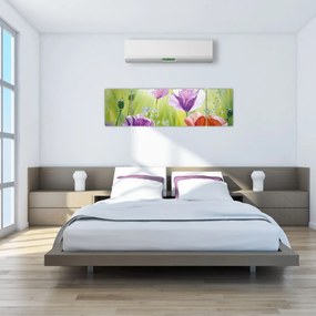 Obraz - Maki (170x50 cm)