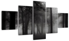 Obraz - Las we mgle (125x70 cm)