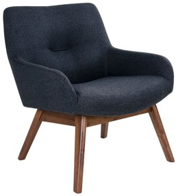 Ciemnokarmelowy fotel z drewna orzecha House Nordic London
