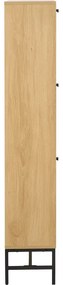 Uchylna szafka na buty w dekorze dębu w naturalnym kolorze 72x140x25 cm Albany – Actona