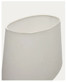 Czarno-biała lampa stołowa z tekstylnym kloszem (wysokość 72 cm) Foixa – Kave Home